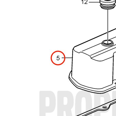Tampa de válvula original Volvo Penta VOP3853784 | 3.0GLMMDA