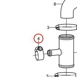 Abrazadera de Manguera Original Volvo Penta VOP3853813 | 4.3GXi-C