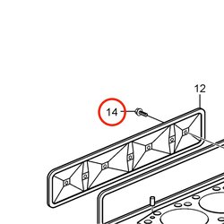 Vite originale Volvo Penta VOP3853955 | 3.0GLMMDA