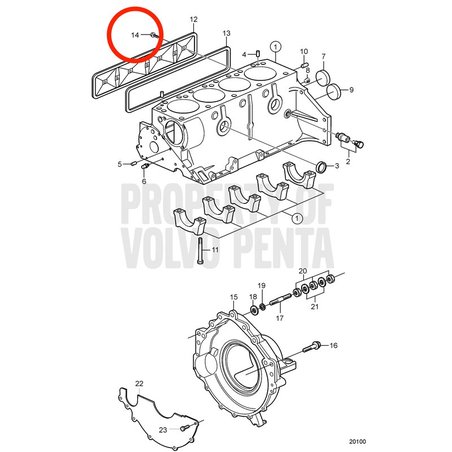 Tornillo Original Volvo Penta VOP3853955 | 3.0GLMMDA