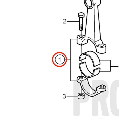 Original Volvo Penta Pleuel VOP3853957 | 5.0GXi-C