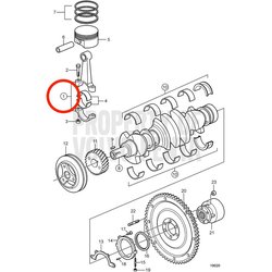 Original Volvo Penta Pleuel VOP3853957 | 5.0GXi-C