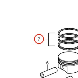 Set fasce elastiche originali Volvo Penta VOP3853960 | 3.0GLMMDA