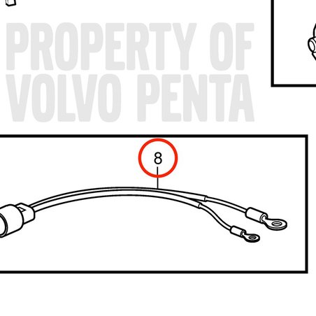 Manojo Cables Original Volvo Penta VOP3854031 | 3.0GLM-C