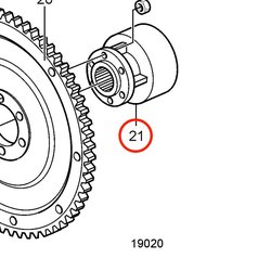 Frizione originale Volvo Penta VOP3854032 | 3.0GLMMDA