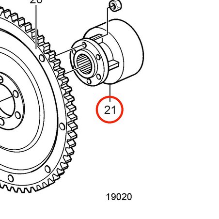 Original Volvo Penta Kupplung VOP3854032 | 3,0GLMMDA