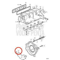 Capó Original Volvo Penta VOP3854604 | 5.0GXi-C