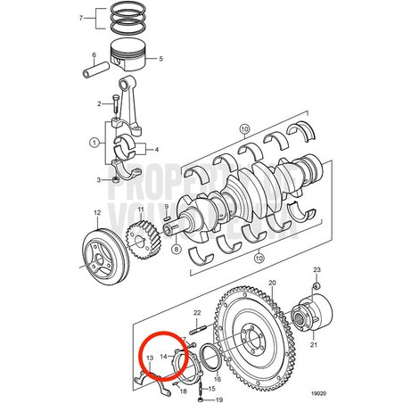 Carrozzeria originale Volvo Penta VOP3855820 | 3.0GLM-B