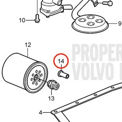 Valvola originale Volvo Penta VOP3855996 | 3.0GLM-B
