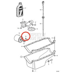 Valvola originale Volvo Penta VOP3855996 | 3.0GLM-B