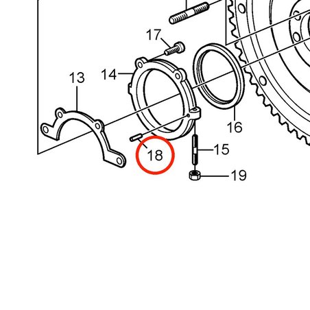 Original Volvo Penta Pin VOP3856140 | 4.3GXi-C