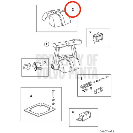 Cubierta Original Volvo Penta VOP3856842 | 5.7GXi-C