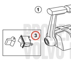 Interruttore originale Volvo Penta VOP3856844 | 5.7GXi-C