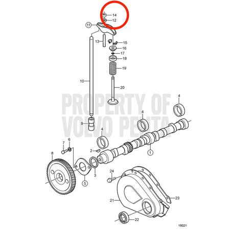 Dado originale Volvo Penta VOP3857665 | 3.0GLM-B