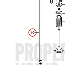 Asta di pressione originale Volvo Penta VOP3857899 | 3.0GLM-B