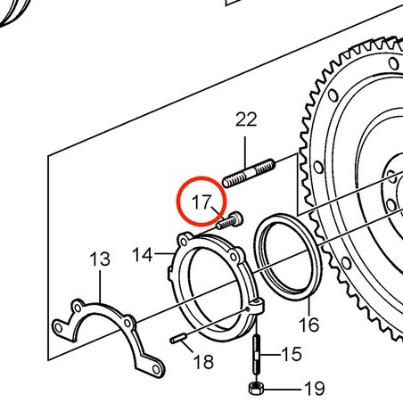 Original Volvo Penta Bolzen VOP3857901 | 3,0GLMMDA