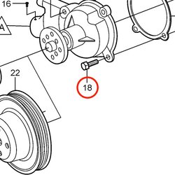 Vis hexagonale d'origine Volvo Penta VOP3858499 | 3.0GLM-B