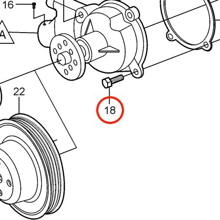 Original Volvo Penta Sechskantschraube VOP3858499 | 3.0GLM-B