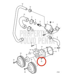Original Volvo Penta Sechskantschraube VOP3858499 | 3.0GLM-B
