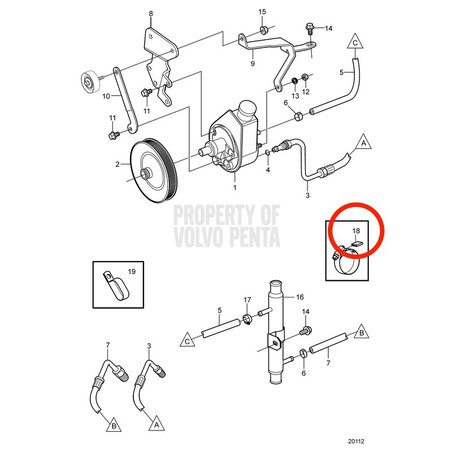 Cappa originale Volvo Penta VOP3861999 | 4.3GXi-C