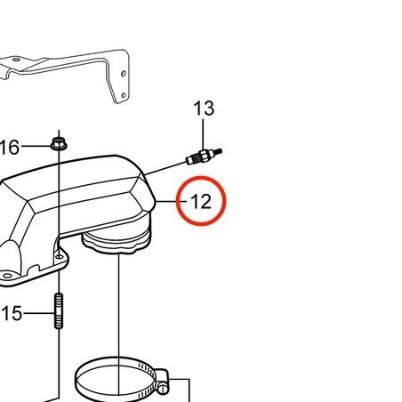 Angolo originale Volvo Penta VOP3863071 | 3.0GLM-B