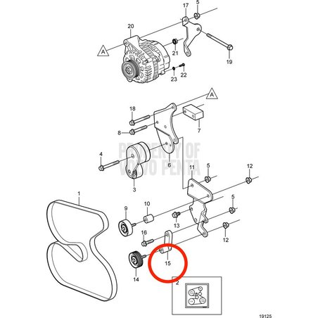 Console originale Volvo Penta VOP3860095 | 3.0GLM-C