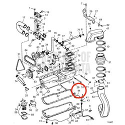 Collier de serrage d'origine Volvo Penta VOP3852158 | 3.0GLMMDA