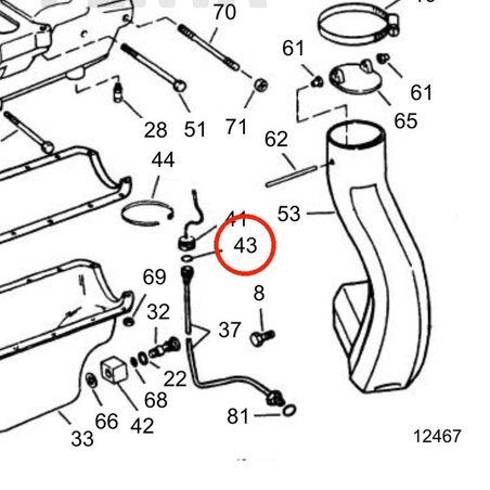 Guarnizione originale Volvo Penta VOP3852426 | 5.7GXi-C