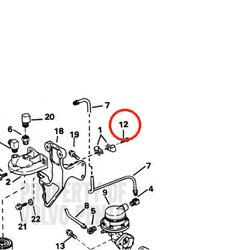 Original Volvo Penta Flanschschraube VOP3852473 | 3,0GLMMDA