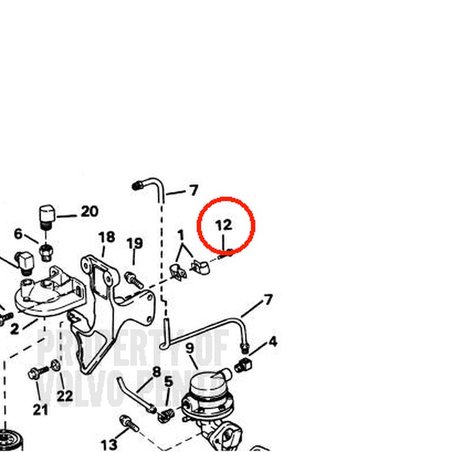 Tornillo Embridado Original Volvo Penta VOP3852473 | 3.0GLMMDA