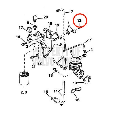 Tornillo Embridado Original Volvo Penta VOP3852473 | 3.0GLMMDA