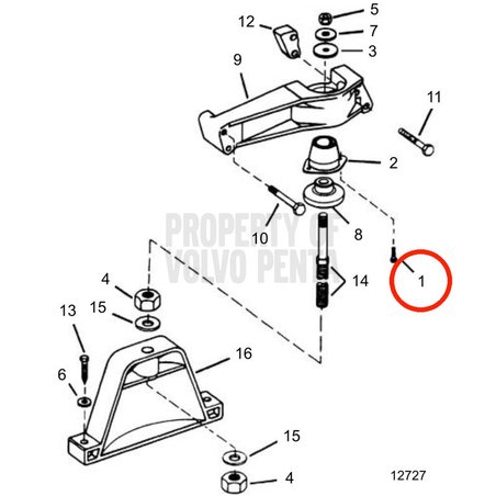 Vis d'origine Volvo Penta VOP3852474 | 3.0GLMMDA