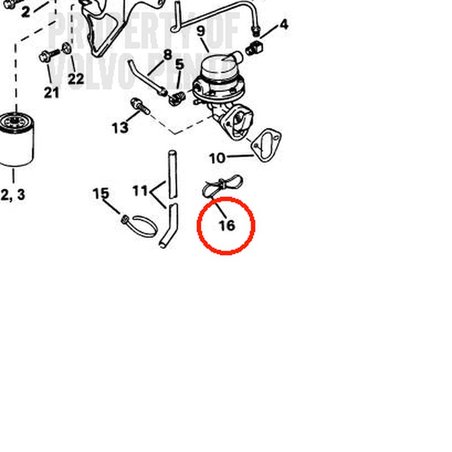 Original Volvo Penta Bandklemme VOP3852486 | 3,0GLMMDA