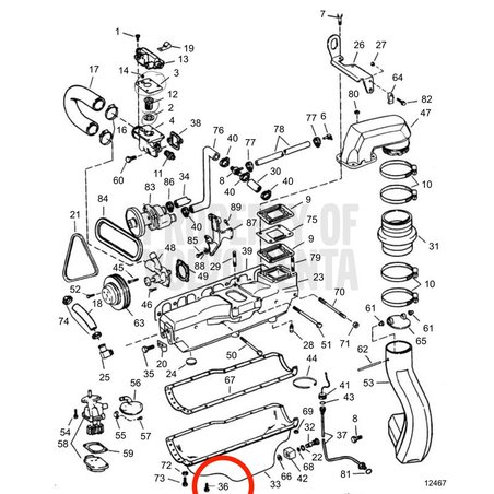 Perno Original Volvo Penta VOP3852595 | 5.0GXi-C