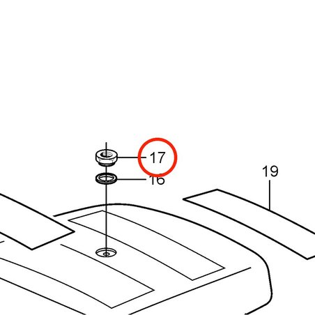 Écrou d'origine Volvo Penta VOP3852749 | 3.0GLMMDA