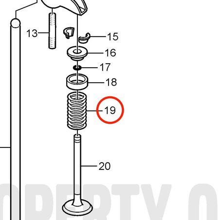 Resorte Original Volvo Penta VOP3853130 | 3.0GLMMDA