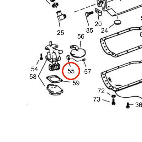 Apoyo Original Volvo Penta VOP3853133 | 3.0GLMMDA