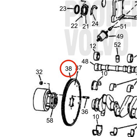Cambio originale Volvo Penta VOP3853143 | 3.0GLMMDA