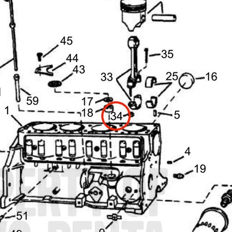 Porca Volvo Penta original VOP3853148 | 3.0GLMMDA