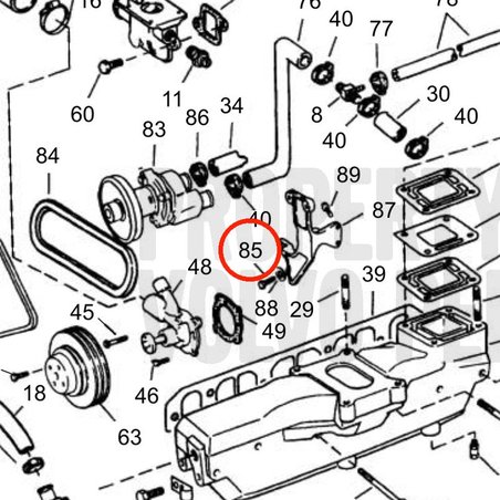 Original Volvo Penta Flanschschraube VOP3853155 | 3,0GLMMDA