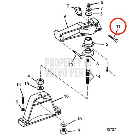 Vis d'origine Volvo Penta VOP3853407 | 3.0GLMMDA