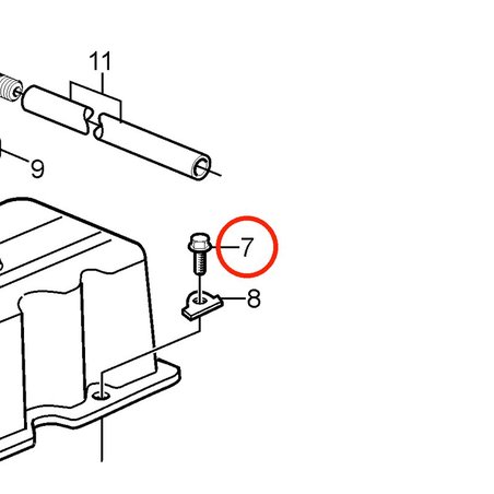 Original Volvo Penta Bolzen VOP3853503 | 3,0GLMMDA