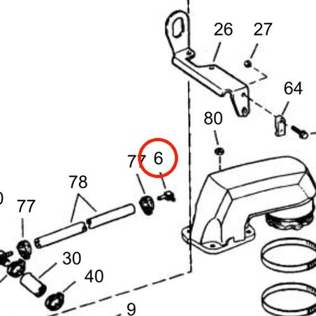 Ángulo Original Volvo Penta VOP3853673 | 3.0GLMMDA