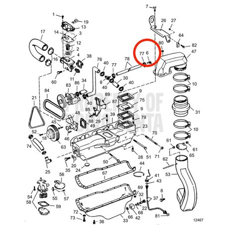Ángulo Original Volvo Penta VOP3853673 | 3.0GLMMDA