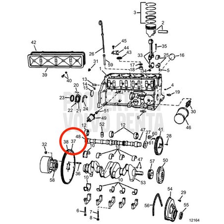 Volante Original Volvo Penta VOP3854013 | 3.0GLMMDA