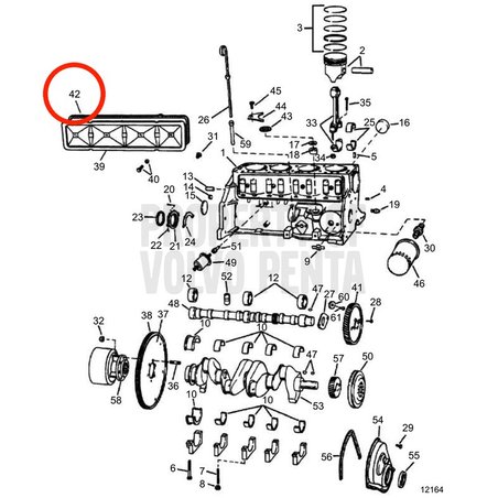 Guarnizione originale Volvo Penta VOP3856443 | 3.0GLMMDA