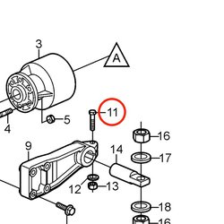 Tornillo Hexagonal Original Volvo Penta VOP955551 | 4.3GXi-C