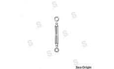 Ridoir Inox 1/2"Ridoir en acier inoxydable de 1/2". Tend et règle les câbles, haubans et éléments du gréement dormant sur voilie