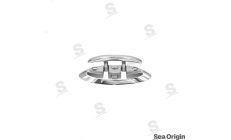 Stainless Steel Cleat 157 mmStainless steel cleat 157 mm for deck mooring. Strong fastening point for mooring lines and docking 