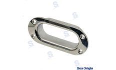 Ovale Edelstahl-Führungsschiene AISI 316 188 mm | Recmar